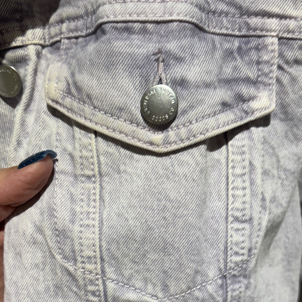 Universal Thread Lavender Jean Jacket - image 4